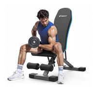 MERACH Weight Bench, 990 LBS/450KG Foldable Weight Benches for Home Gym, Adjustable Weight Bench with 72 Training Angles, Incline Bench Press for Full Body