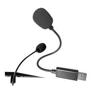 MERAIJIN USB Microphone for Laptop/PC - Compact USB Gooseneck Microphone - Plug & Play, Crystal-Clear Sound for Gaming, Podcasts, Online Meetings (USB Type-A-No Mute Button)