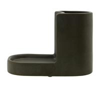 Meraki - Datura Soap Holder 10.5 x 18 cm, Dark Grey - Dark Grey