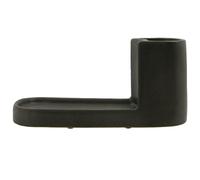 Meraki - Datura Soap Holder 10.5 x 26 cm, Dark Grey - Dark Grey