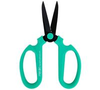 Meraki Floral Tools Flower & Garden Scissors With Black Carbon Steel Blades 7.6 Inch, Echinops (Teal)