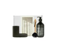 Meraki Gift Box w. Dark Grey Holder, Nature Brush & Shadow Lake Dish Wash 490 ml + 2 pcs