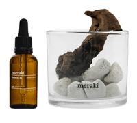 Meraki - Lavastone & wood Herbal calm Diffuser 30 ml, White - White