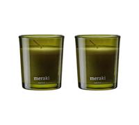 Meraki Meraki scented candles 12 hours 2-pack Oud leaf