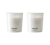 Meraki Meraki scented candles 12 hours 2-pack White garden