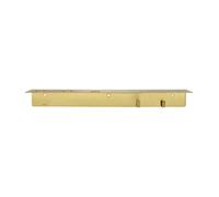 Meraki Meraki shelf with bottle hanger and hook Brushed brass finish