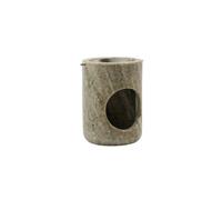 Meraki Oil Burner Marble Beige Silver Finish 1 pcs