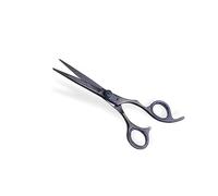 Meraki Premium Professional Hairdressing Scissors Stainless Steel Barber Shears for Salon & Home Use Razor Sharp Blades Ergonomic Handle (Black, 6.5'')