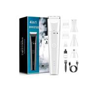 Meraki Quiet Cordless Dog Grooming Kit 4 in 1 Rechargeable- Paw Trimmer, Dog Nail Grinder, Small Pet Clippers & Shaver, Trimmer for Small Dogs, Cats & All Pets.