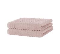 Merana OSLO towel set | quick-drying, soft & lint-free | terry luxury quality | 100% cotton terrycloth | OEKO-TEX | 590 GSM | bath towel & shower towel | Pink (2 x shower towels 70x140cm)