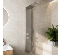 Merano Bosta2 Thermostatic Shower Tower with Handset & 2 Body Jets Chrome