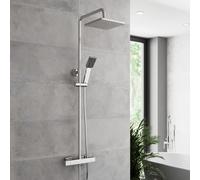 Merano Culbin2 Thermostatic Dual Head Exposed Mixer Shower Chrome Cool Touch