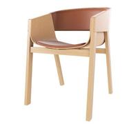 Merano Dining Chair With Armrests With Upholstered Seat & Back Natural/Prescott 223
