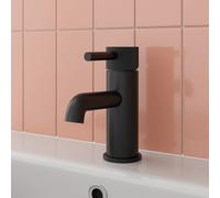 Merano Fluted Basin Mixer Tap - Matt Black