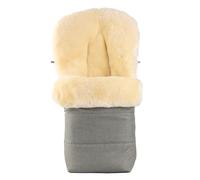 Merauno Baby Lamb Wool Foot Muff Pram Wool Bag Cuddly Buggy Pram Foot Muff Made of Wool Wind and Waterproof Universal 90 x 50 cm (Green)