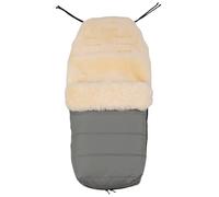 Merauno® Baby Lamb Wool Foot Muff Pram Wool Bag Cuddly Buggy Pram Foot Muff Wind and Waterproof Thermal Regulating All-Round Zip 95 x 40 cm (Green), 90 * 50CM, Footmuff