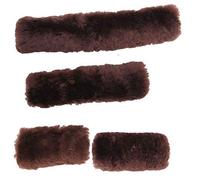 Merauno Sheep wool Horse Noseband Cover Lamb wool Halter Set 1x Neck saver 1x Nose Protector 2x Cheek pieces