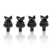 Merautop SJ 4 x Car Boot Adhesive Trays Clips Replacement for Clio II Laguna II Mounting Clips for Luggage Compartment Covers, Black Plastic Insertion Moulding Holder 7705099001 8200675047 1606854680