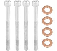 Merautop SJ Injector Holder Screw Kit, 4x Injector Holder Screw + 4x Sealing Rings Replacement for W168 W245 CL203 W202 W210 Car Accessories Part# A0009902907 A0039904012 A0049902812