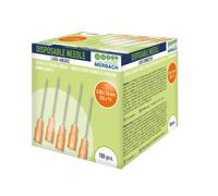 Merbach Injection Needle - Orange 100pcs 0.5 x 16 mm