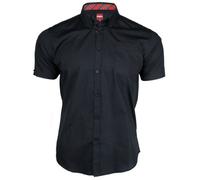 Merc Men's Baxter, Shirt, Short Sleeve Dress, Black (Black), XXL
