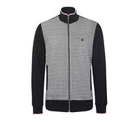 Merc Men's Willow Doogtooth track-top Coat, Negro (, X-Large