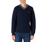 Merc of London Men's Brecon Pullover Sweater, Navy Blue, X-Small