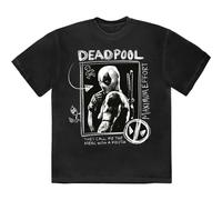 Merc With A Mouth Max Effort Deadpool T-Shirt Marvel Comics Black S