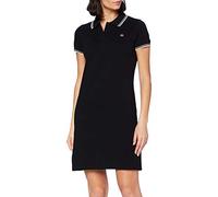 Ladies Merc London Classic Retro Mod Cotton Pique Polo Dress Kara - Black