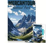 Mercantour National Park Jigsaw for Teenagers1000 Pieces Focus Skill Smooth Cut Fun Hobby (38x26cm)