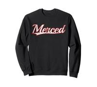 Merced California San Joaquin Vintage Varsity Distressed Sweatshirt