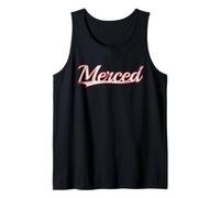 Merced California San Joaquin Vintage Varsity Distressed Tank Top