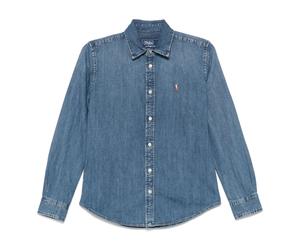 Merced Wash Button Front Shirt - female - Polo Ralph Lauren - Shirts - Blue - XS - Blouses & Shirts XS