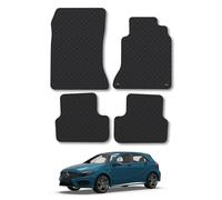 Mercedes A-Class (2012-2018) [W176] Heavy Duty Thick Rubber Car Mats Accessories Tailored Fit Front Rear Set Compatible Accessory Waterproof Durable Non-Slip 5mm Full Coverage Protection with Clips
