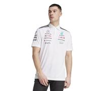 Adidas Mercedes Tm Amg Petronas F1 Team Short Sleeve Polo White M Men