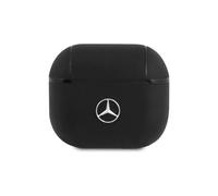 Mercedes AirPods 3 Case, Black - Shockproof Leather Case