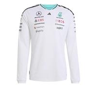 Mercedes AMG Authentic Long Sleeve Shirt Petronas Formula One Team Driver Blanc XL