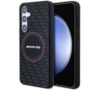 Mercedes AMG Carbon Pattern Silicone Cover with MagSafe for Galaxy S24 Black