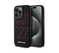 Mercedes-AMG Case Large Rhombuses MagSafe Black - iPhone 15 Pro