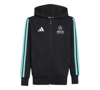 Mercedes AMG kids' hooded tracksuit jacket Petronas Formula One Team DNA Noir 11/12 ans