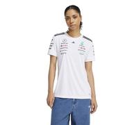 Mercedes AMG Petronas adidas F1 2025 Team Driver T-Shirt - White - Womens