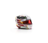 Mercedes AMG Petronas F1 1/5 Scale Mini Racing Helmet, Lewis Hamilton 2018 Mexico GP World Championship, with Display Box