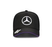 Mercedes AMG Petronas F1 2024 Lewis Hamilton Driver Trucker Cap - Black - One Size Fits Most