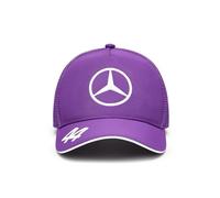 Mercedes AMG Petronas F1 2024 Lewis Hamilton Driver Trucker Cap - Purple - One Size Fits Most