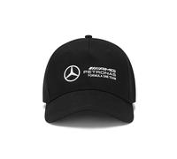 Mercedes AMG Petronas F1 Cap with 3D Team Logo Execution - Black - One Size Fits Most