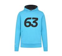 Mercedes AMG Petronas F1 Men's George Russell Hoodie - Blue - Size: S