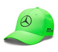 Mercedes AMG Petronas F1 Team Kids Lewis Hamilton Neon Green Adjustable Size Cap