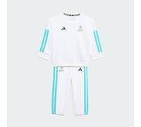 adidas Unisex Baby MERCEDES - AMG PETRONAS FORMULA 1 TEAM DNA BABY JOGGER LONG SLEEVE, white/semi mint rush, 18-24 Months
