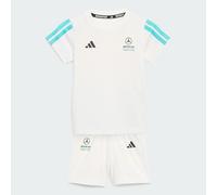 adidas Unisex Baby MERCEDES - AMG PETRONAS FORMULA 1 TEAM DNA BABY JOGGER SHORT SLEEVE, white/semi mint rush, 18-24 Months