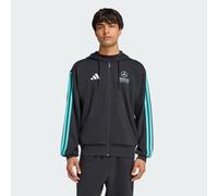 adidas Men's MERCEDES - AMG PETRONAS FORMULA 1 TEAM DNA FULL ZIP HOODY, black/semi mint rush, M